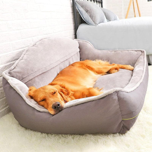 Luxury Pet Haven: Plush Polyester Sofa Bed For Dogs-0