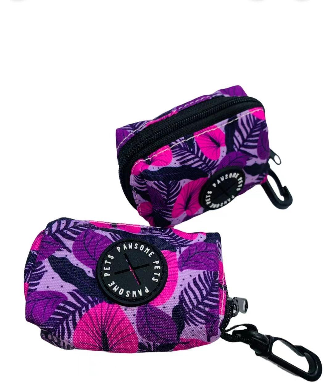 WASTE BAG HOLDER- HAWAII PURPLE FLORAL-3