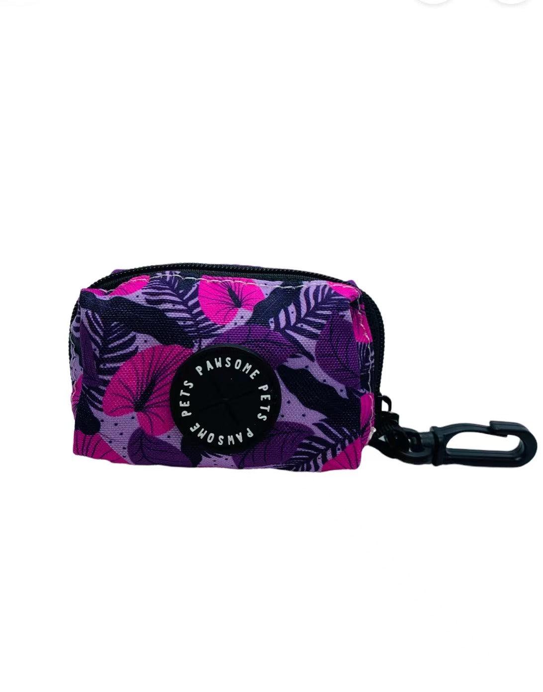 WASTE BAG HOLDER- HAWAII PURPLE FLORAL-2