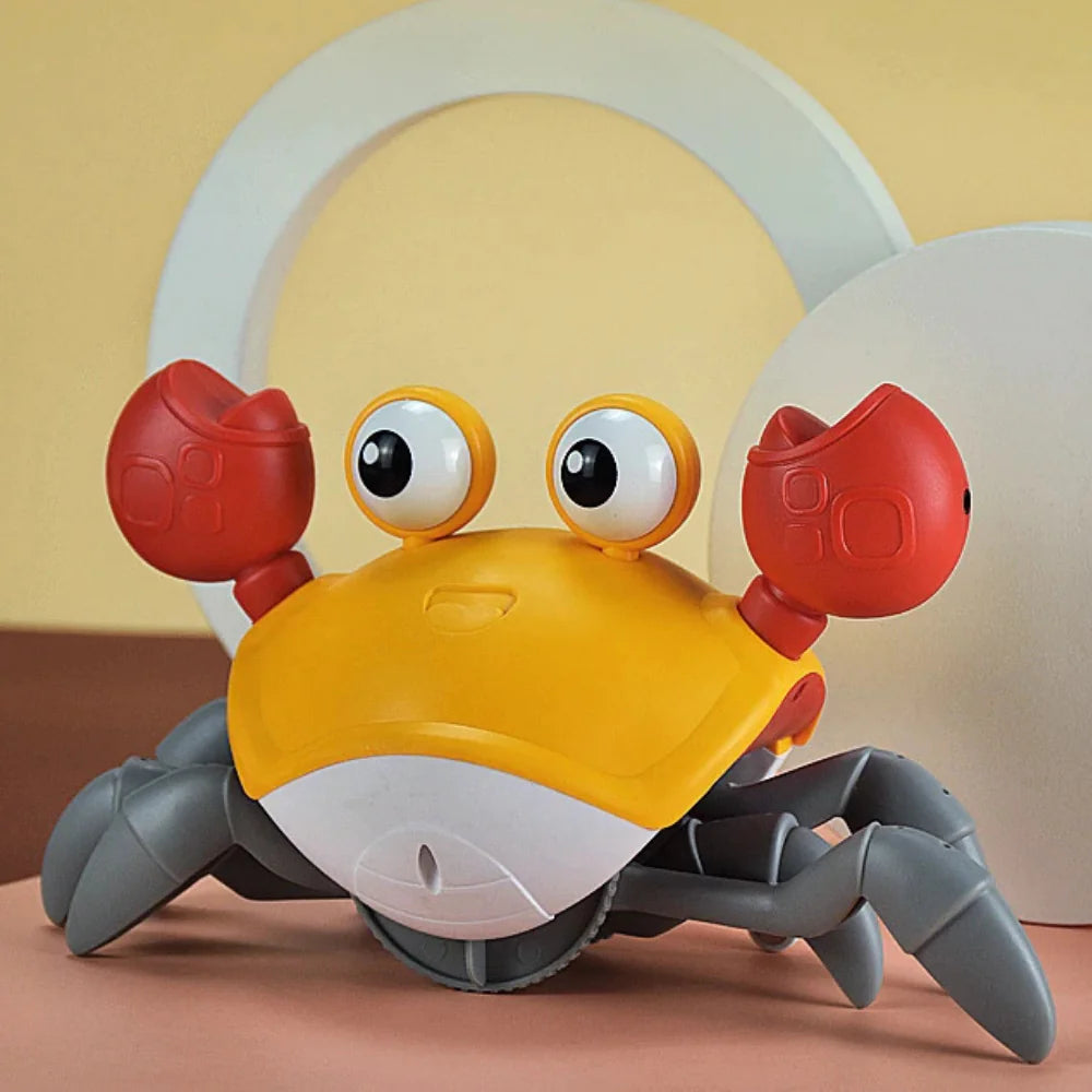 Crawling Crab Automatic Dog Toy yellow