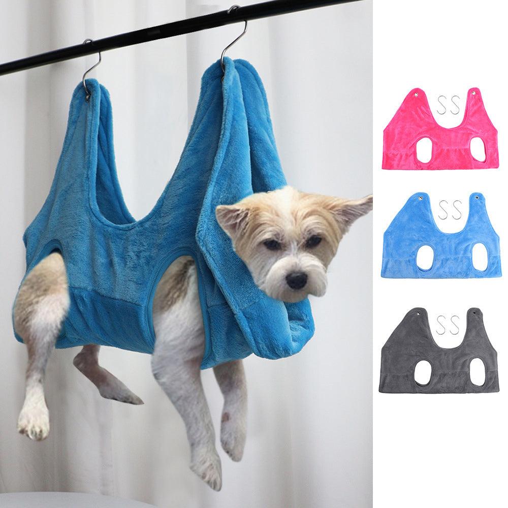  Breathable Dogs Grooming Trimming Hammock Helper Dog-0