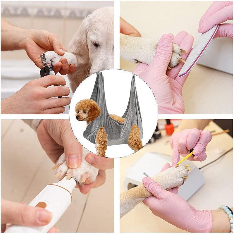 Pet Dog Cat Grooming Hammock Harness Dog Hammock Restraint Bag Helper Breathable Dogs Grooming Trimming Hammock Helper 