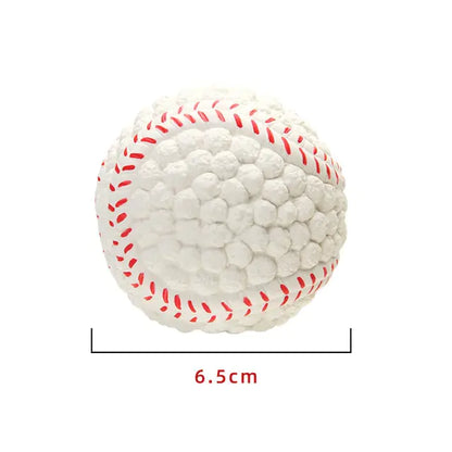 Squeaky Dog Toys. Baseball 6.5 cm