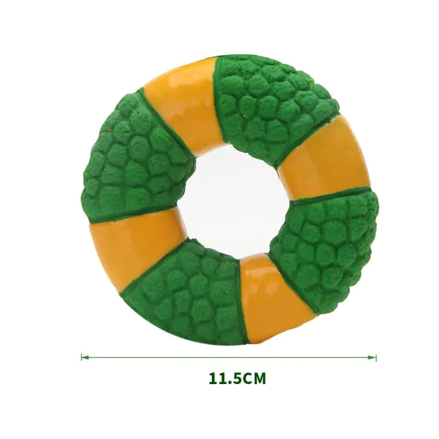  green and yellow doughnut 11.5 cm