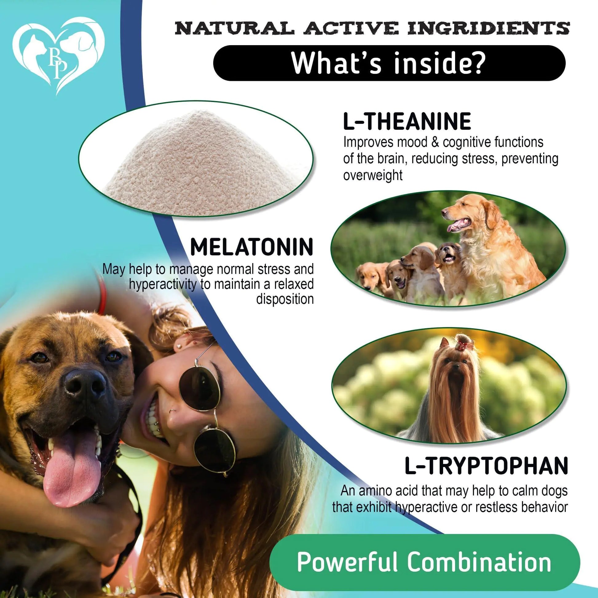 Hemp Calming Chews for Dogs Puppy Pet Separation Anxiety Relief Treats for Dog. All Natural.