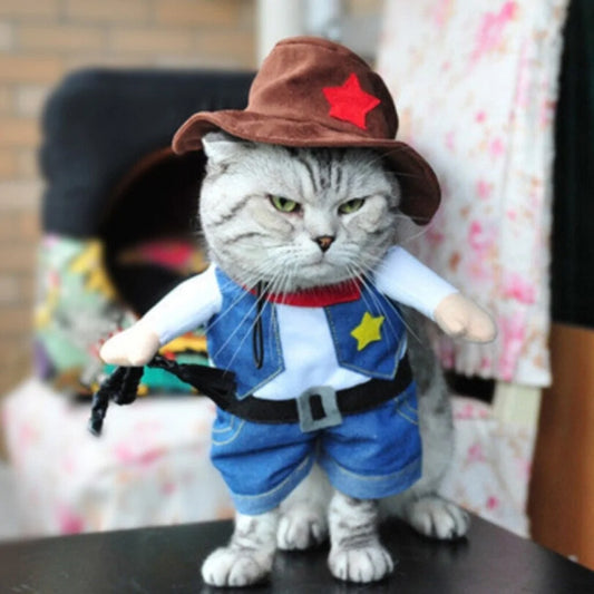  Dog And Cat Costume cat cowboy