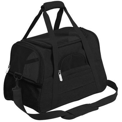 Pet Messenger Carrier Travel Bag black