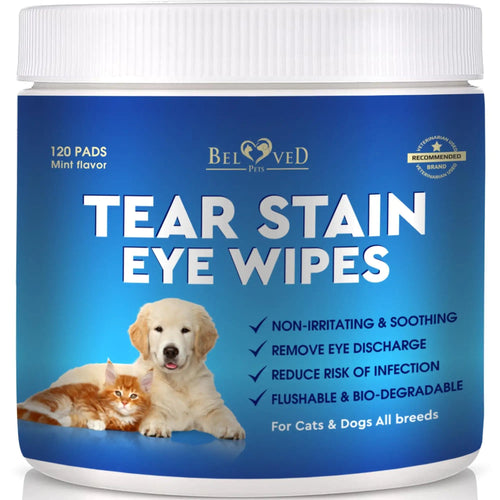 Tear Stain Eye Wipes label