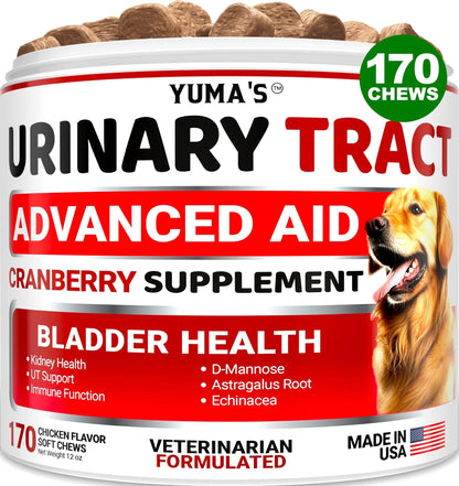 Advanced Cranberry Chews for Dogs front label