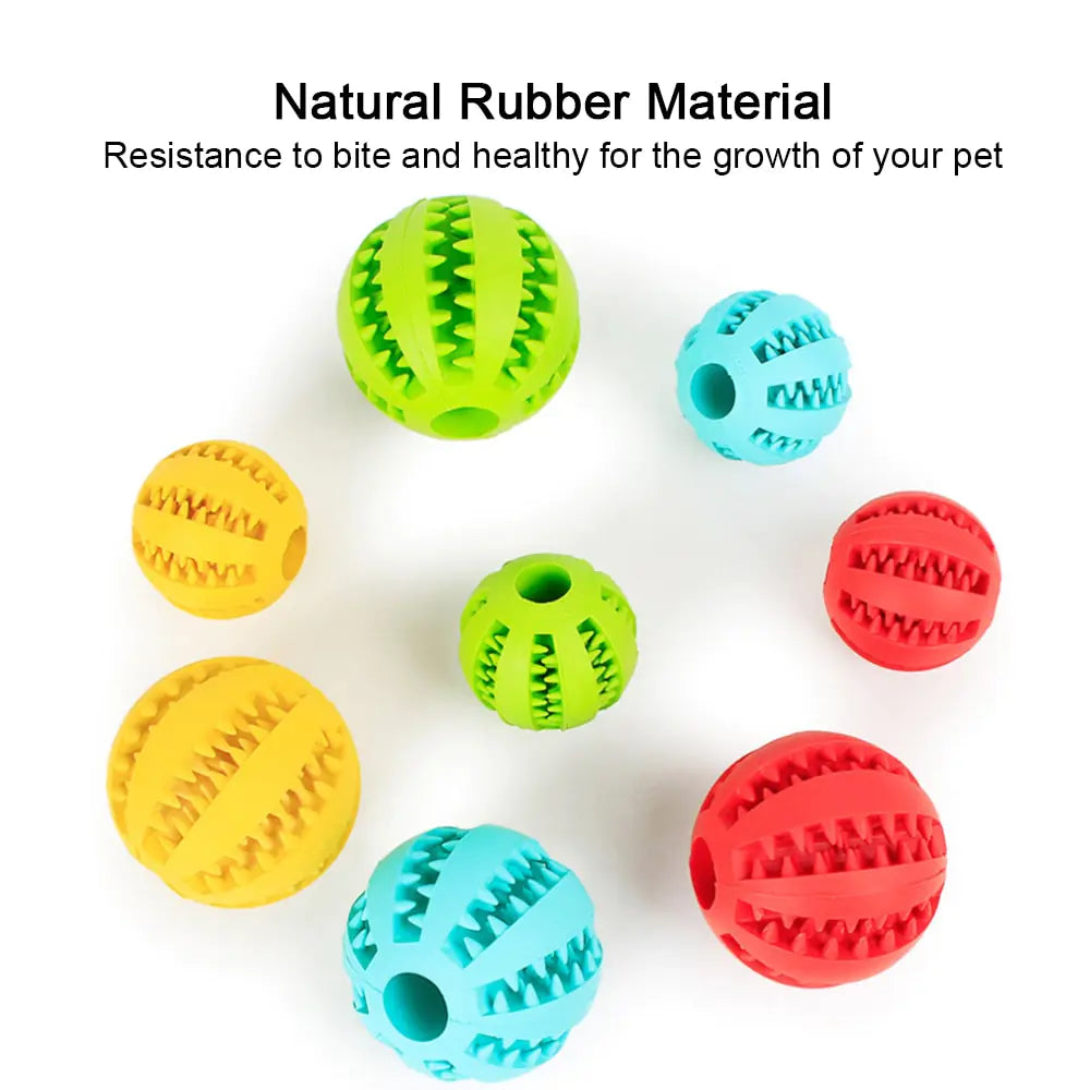 Rubber Balls Chewing Pet Toy. Natural rubber material