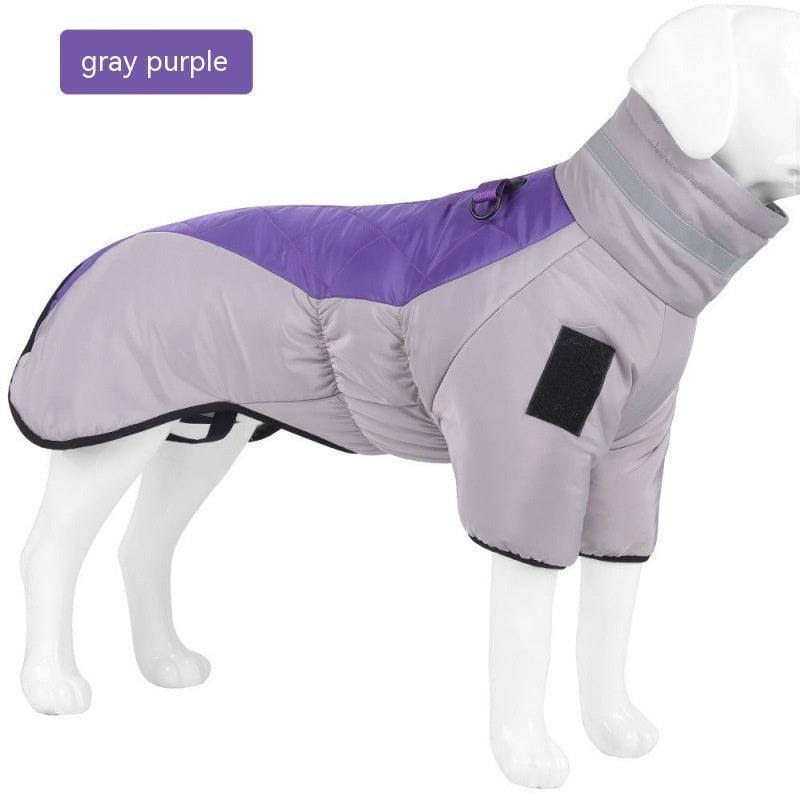 Winter Dog Coat Waterproof Pet Clothes For Dogs Warm Thicken Dog Vest Custom Labrador Jacket-4