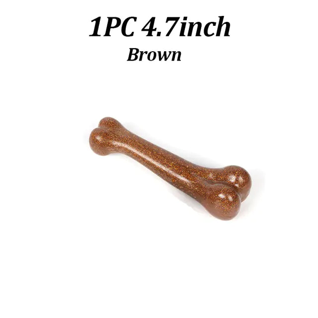 Dog Toys Tough Bone Chew Toys:. Brown size