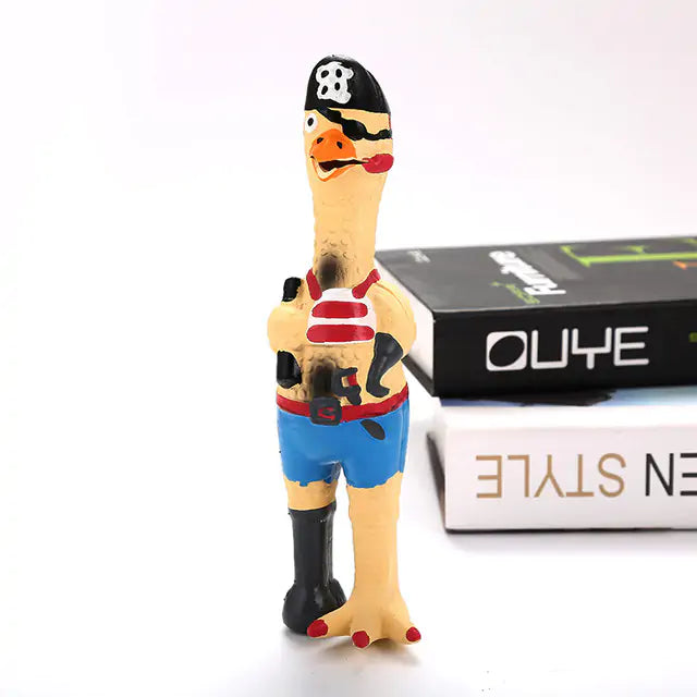 Chew Sound Bite Resistant Pet Toy pirate chicken