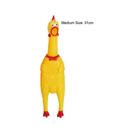 Squeaking Chicken Toy medium size