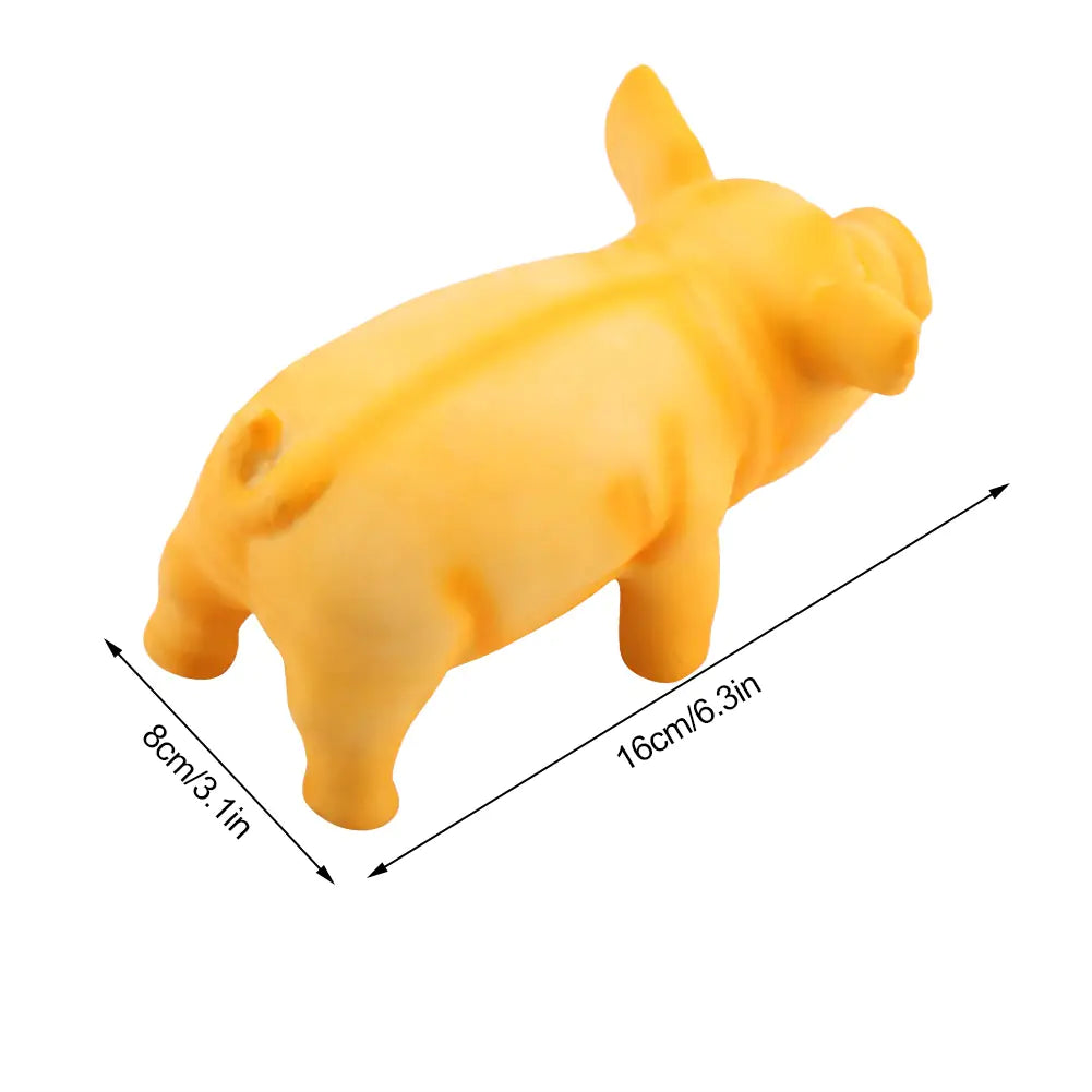 Chew Sound Bite Resistant Pet Toy pig size