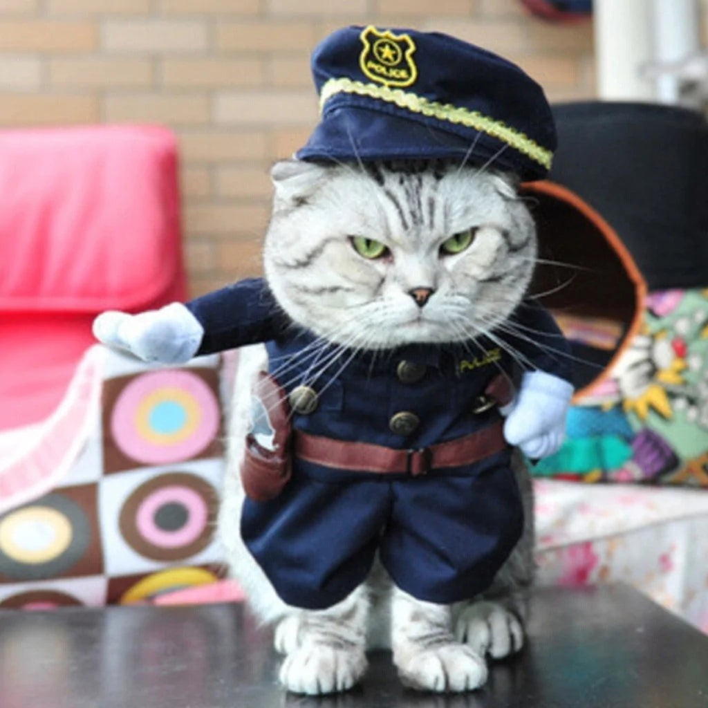  Dog And Cat Costume cop cat