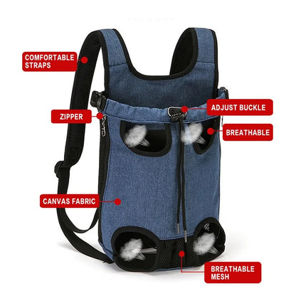 Pet Carrier Packsack features