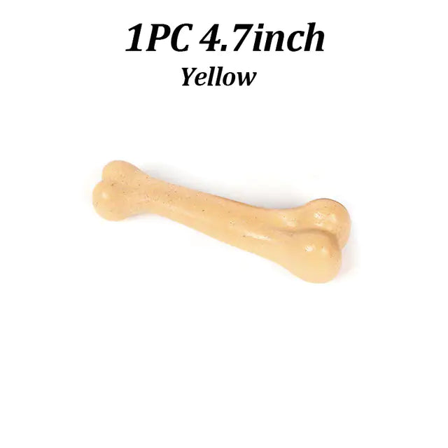 Dog Toys Tough Bone Chew Toys:. Yellow size