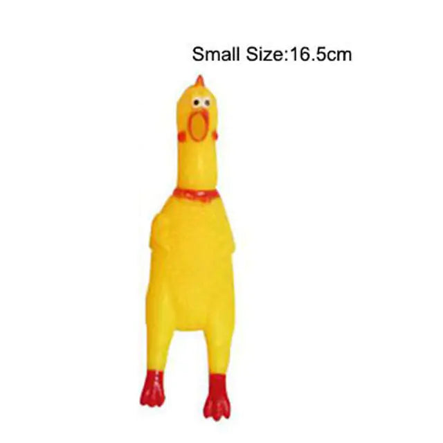 Squeaking Chicken Toy size small